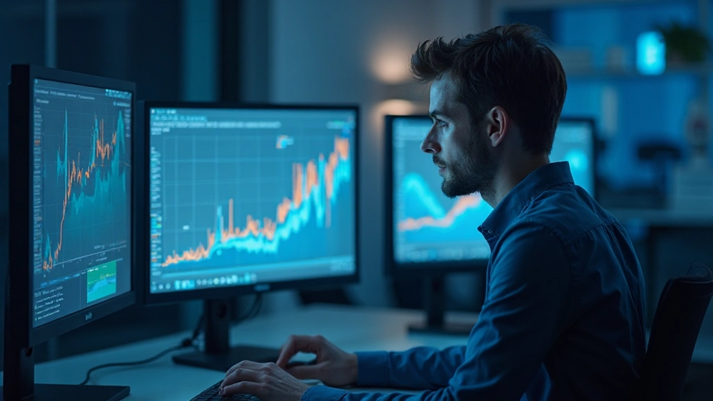 Специалист работает с цифровыми технологиями